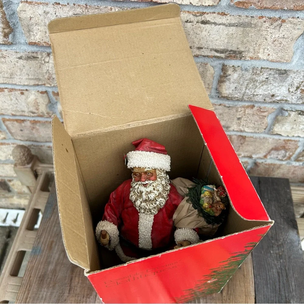 Clothtique Possible‎ Dreams Santa figurine 1988 Hand Crafted Holiday Nostalgia
